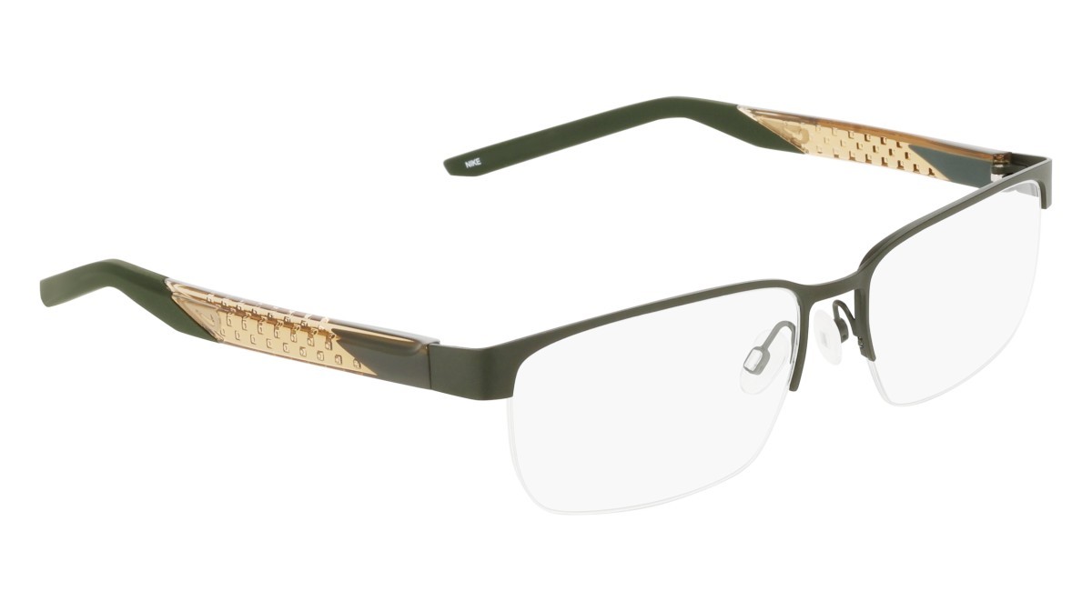 Brillen Nike NIKE 8184 (302) farbe matte sequoia form rechteckig gläser matte sequoia