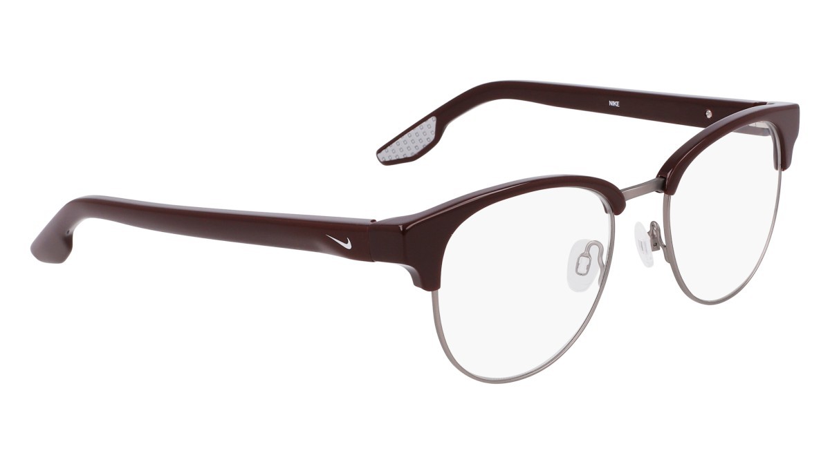 Brillen Nike NIKE 8402 (605) farbe burgundy/silver form rund 