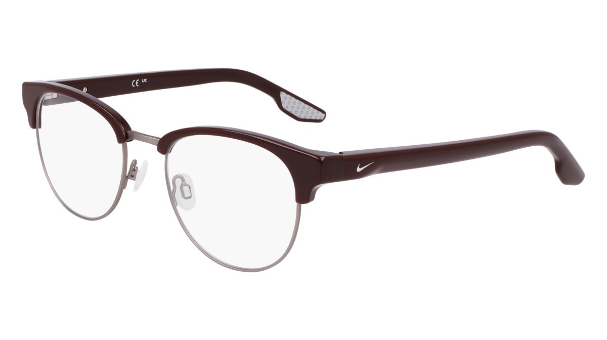 Brillen Nike NIKE 8402 (605) farbe burgundy/silver form rund 