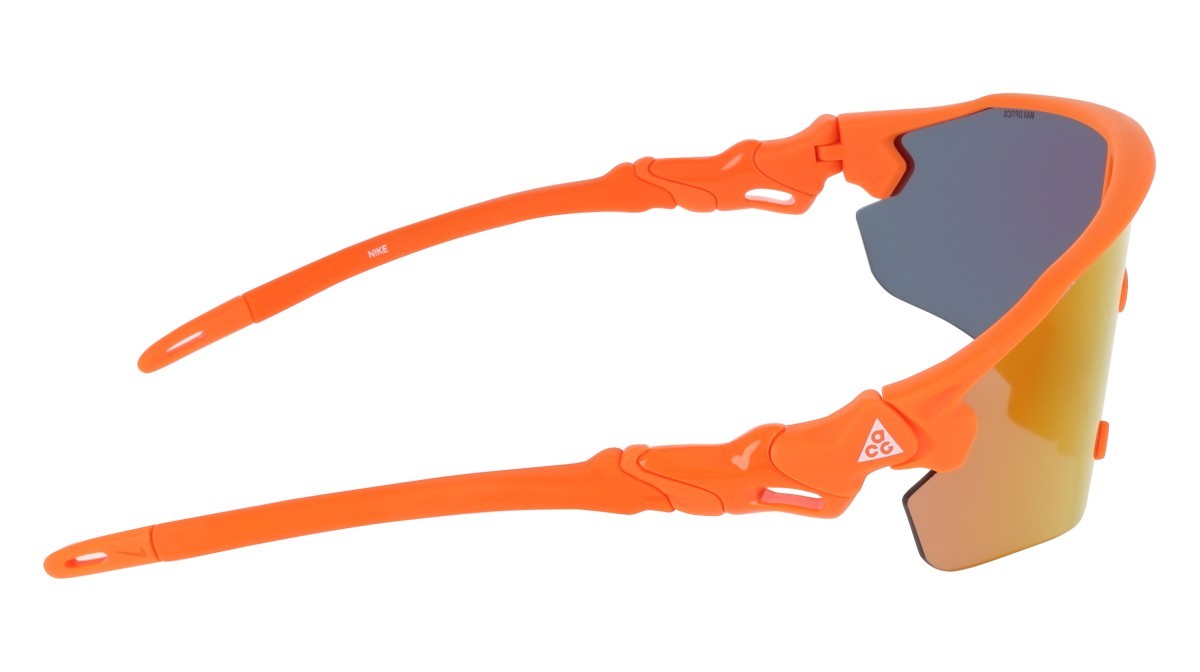 Sonnenbrillen Nike NIKE ACG VISTA PEAK IQ9341X (819) farbe mat safety orange / orange mir form maske gläser grey w/ dark orange mirror (max+)