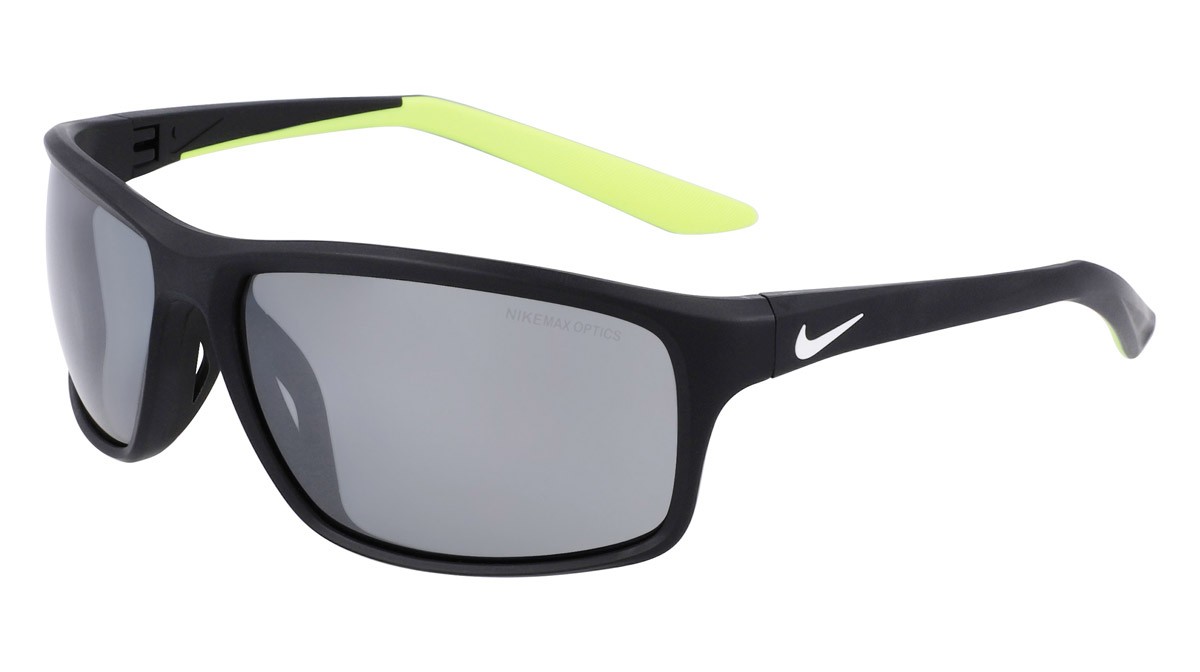 Sonnenbrillen Nike NIKE ADRENALINE 22 DV2372 (011) farbe black/silver flash form rechteckig gläser silver mirror