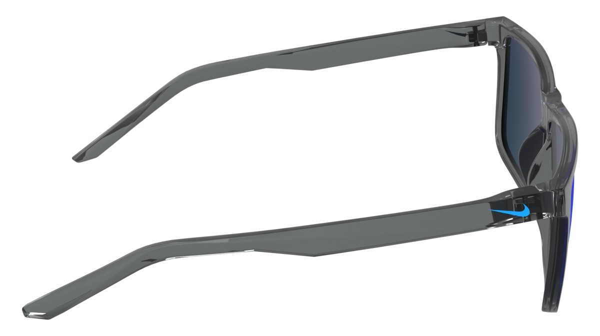 Sonnenbrillen Nike NIKE BLAZE P IQ7183X (084) farbe matte smoke grey / polar blue form rechteckig gläser light blue revo