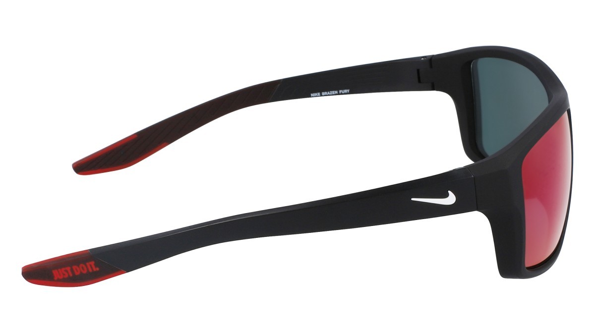 Occhiali da sole Nike NIKE BRAZEN FURY E FJ2275 (010) colore matte black/field tint forma rettangolare 