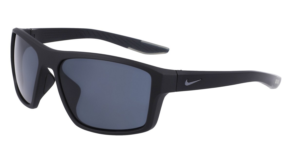 Sunglasses Nike NIKE BRAZEN FURY NN IU8072X (011) color matte black/silver flash shape rectangle lenses dark gray