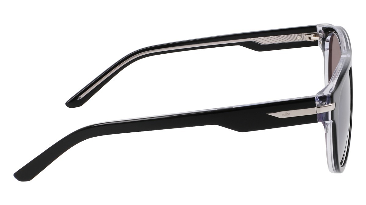 Sonnenbrillen Nike NIKE CRESCENT III EV24019 (010) farbe black / grey form rund gläser solid grey (max+)