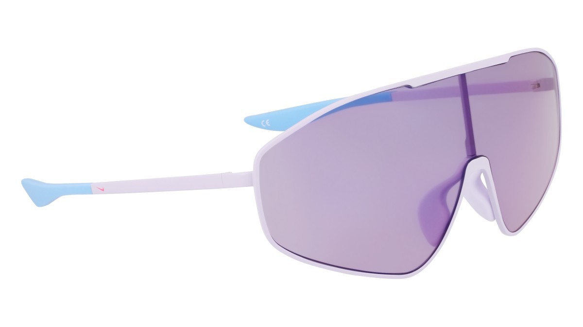 Sonnenbrillen Nike NIKE ECHO SHIELD 2 IF0986X (500) farbe mat amethyst tint / lilac mir form maske gläser lilac w/ blue flash (max+)