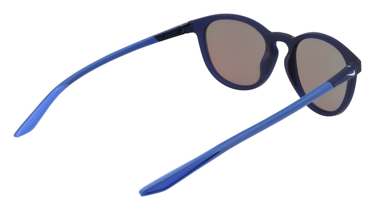 Sonnenbrillen Nike NIKE EVOLUTION M DZ7362 (410) farbe matte midnight navy/blue miror form rund gläser gray