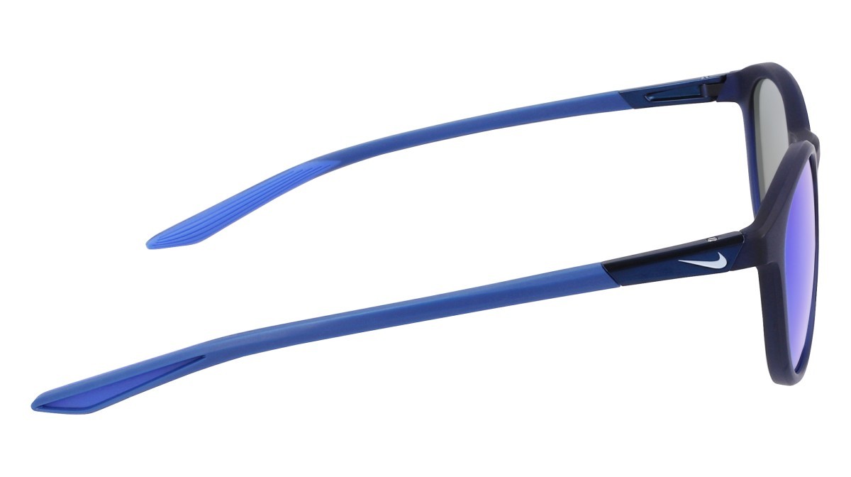 Sonnenbrillen Nike NIKE EVOLUTION M DZ7362 (410) farbe matte midnight navy/blue miror form rund gläser gray