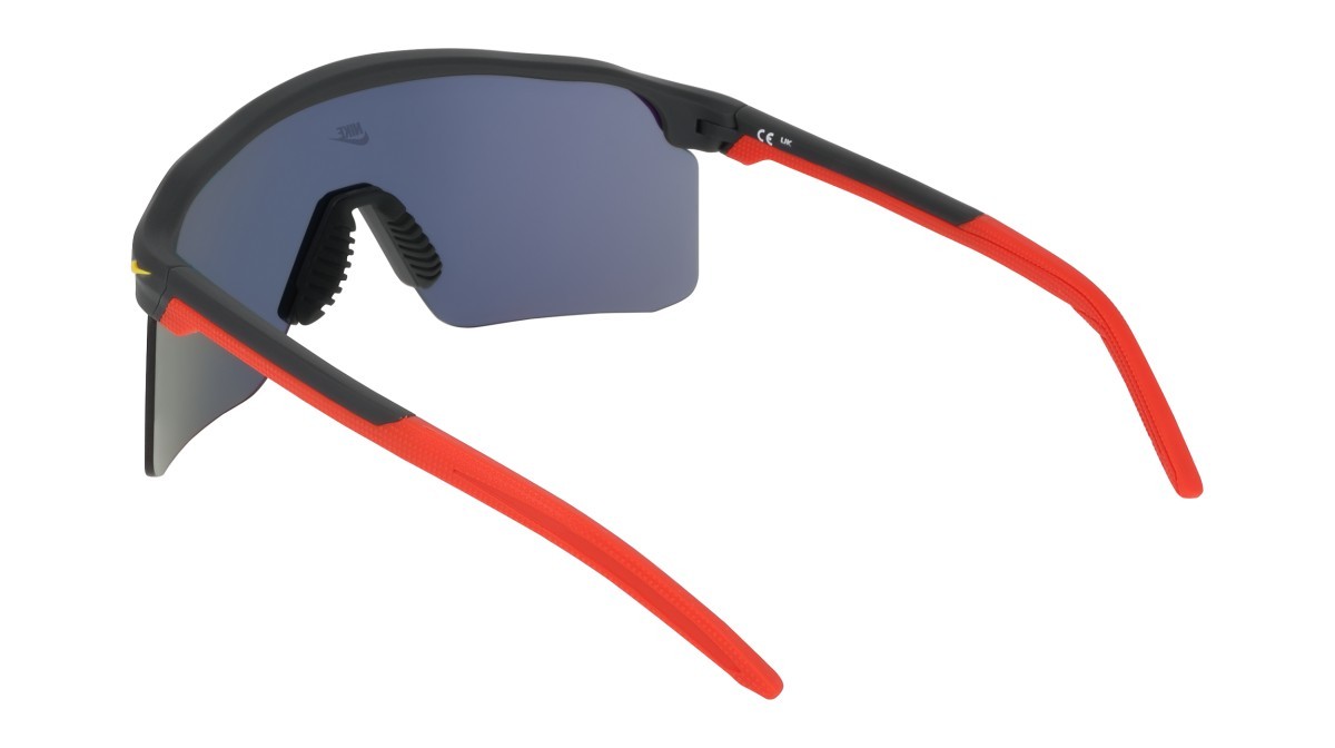 Occhiali da sole Nike NIKE EXPEDITION SHIELD IB6562X (200) colore matte dark smoke grey /red mir forma mask lenti grey w/ red mirror (max+)