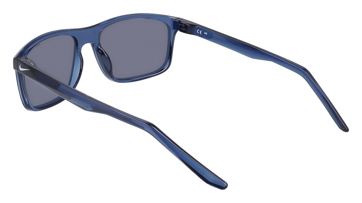 Sonnenbrillen Nike NIKE FIRE P FD1818 (434) farbe matte mystic navy/polar silver form rechteckig gläser grey with silver flash