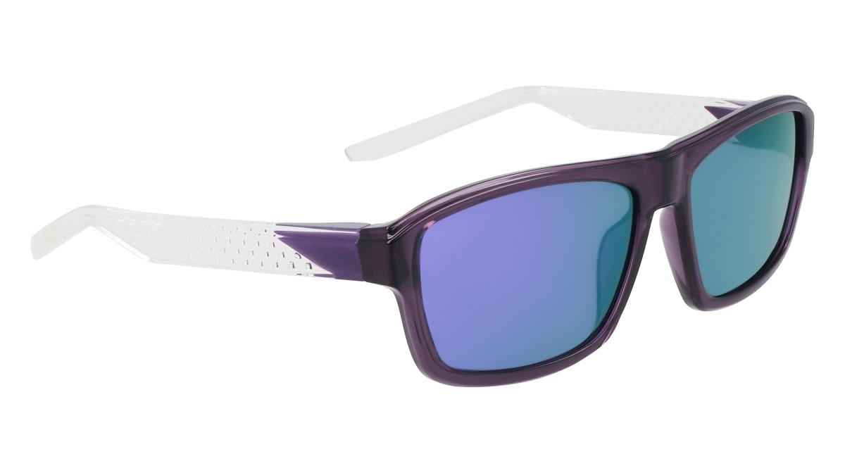 Sonnenbrillen Nike NIKE LIVEFREE TEMPO EV24044 (553) farbe dark raisin / purple mirror form rechteckig gläser grey w/ violet mirror