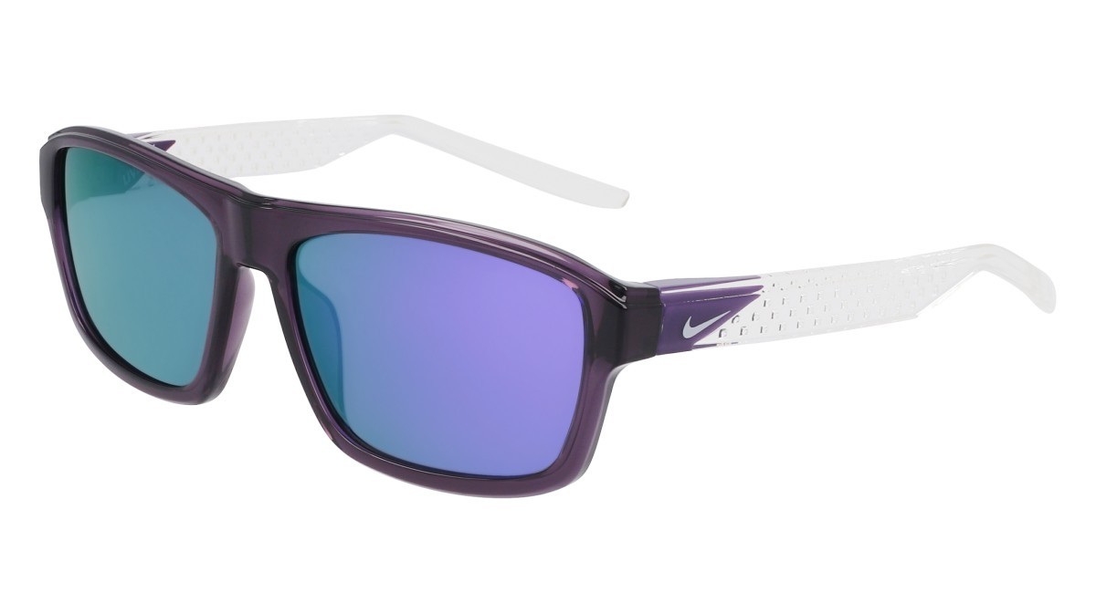 Sonnenbrillen Nike NIKE LIVEFREE TEMPO EV24044 (553) farbe dark raisin / purple mirror form rechteckig gläser grey w/ violet mirror