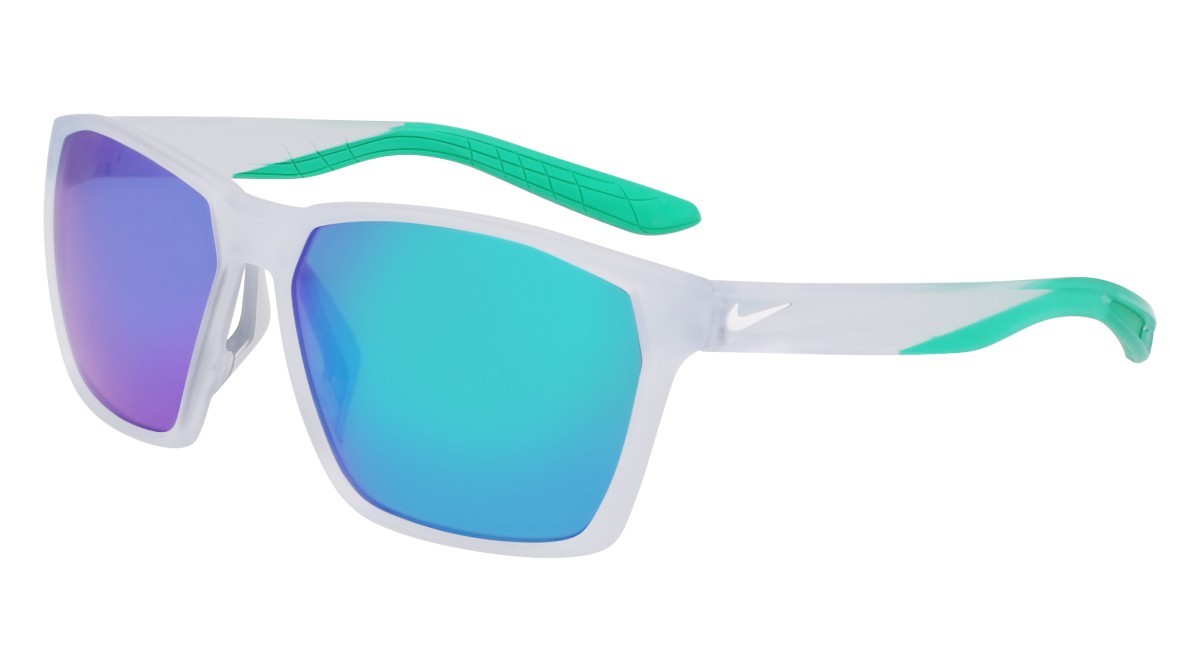 Occhiali da sole Nike NIKE MAVERICK M N IB6917X (013) colore matte pure platinum / gren mir forma quadrato lenti grey w/ green mirror