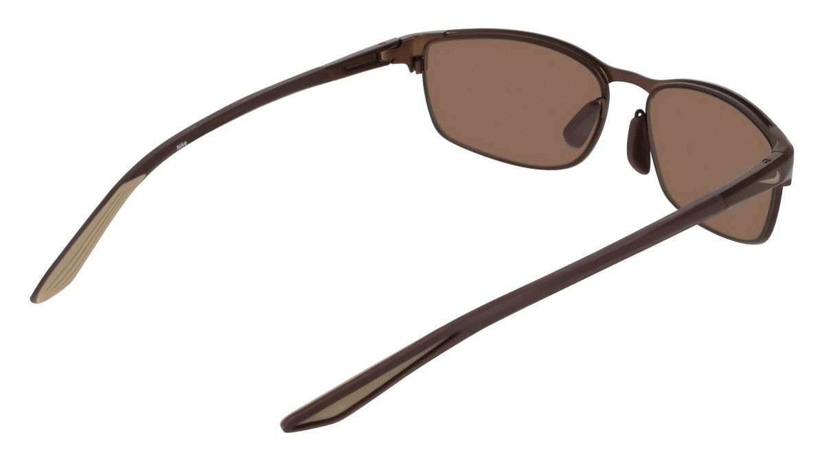 Sonnenbrillen Nike NIKE MODERN METAL N IU3334X (200) farbe satin walnut / brown form rechteckig gläser brown