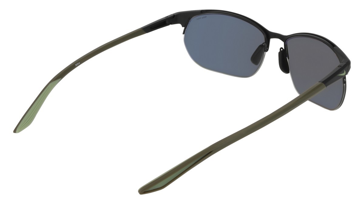 Sonnenbrillen Nike NIKE MODERN METAL ZONE IH0911X (011) farbe matte black / green form rechteckig gläser green (max+)