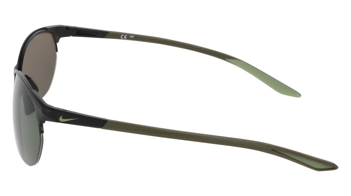Sonnenbrillen Nike NIKE MODERN METAL ZONE N IU3289X (011) farbe matte black / green form rechteckig gläser green (max+)