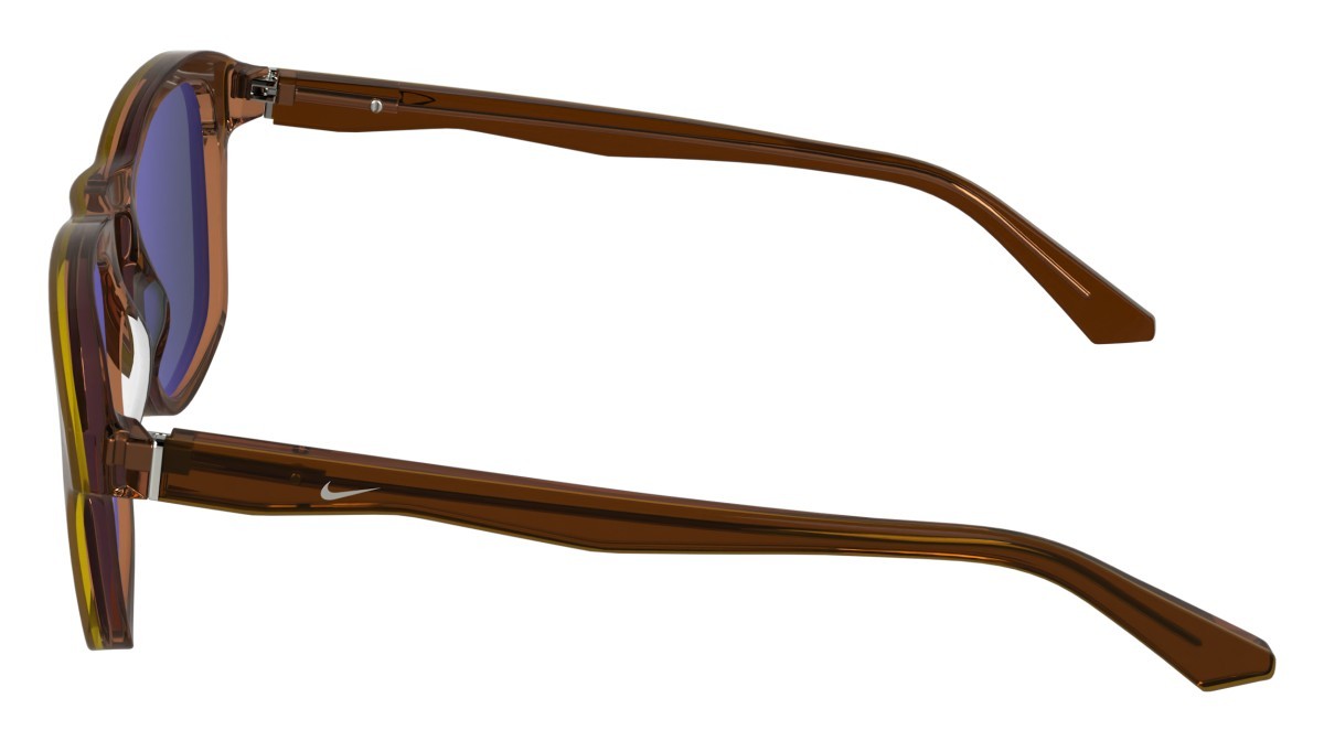 Sonnenbrillen Nike NIKE PRIMA ARC IQ7187X (815) farbe monarch / brown / grey form quadratisch gläser grey (max+)