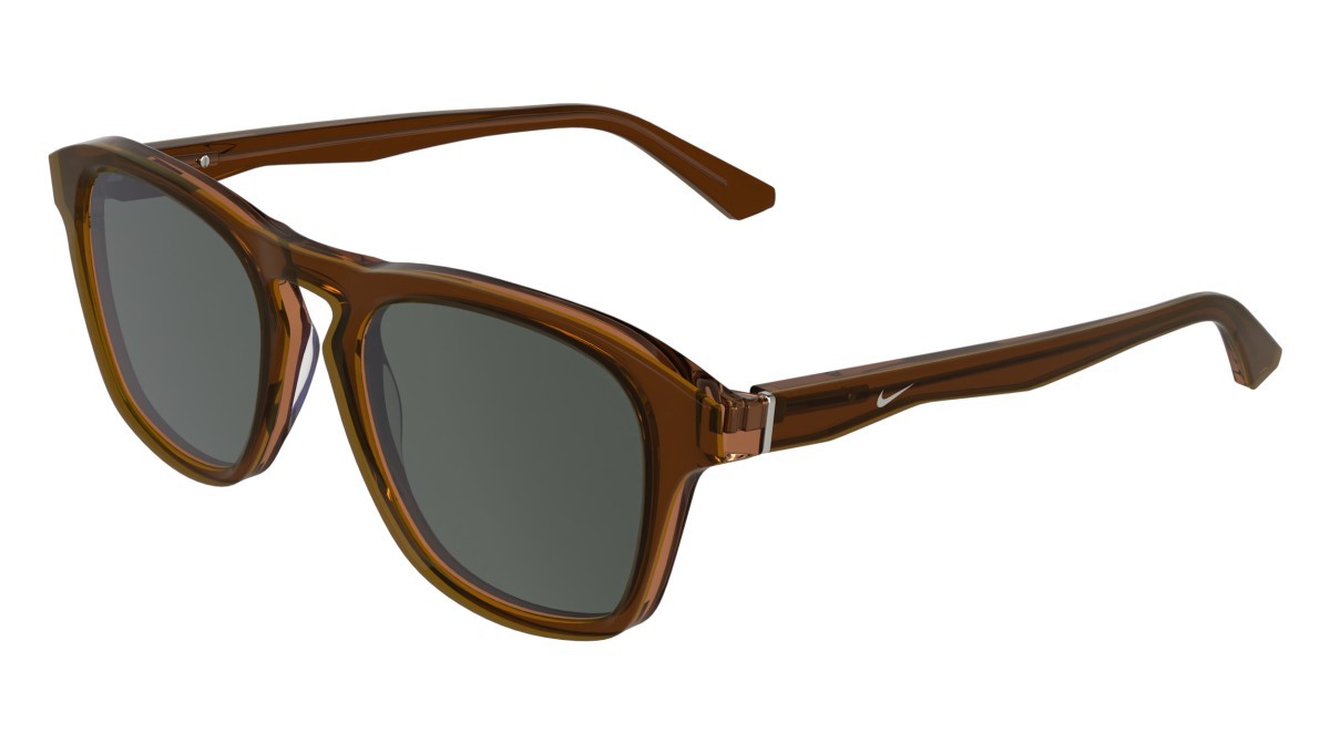 Sonnenbrillen Nike NIKE PRIMA ARC IQ7187X (815) farbe monarch / brown / grey form quadratisch gläser grey (max+)
