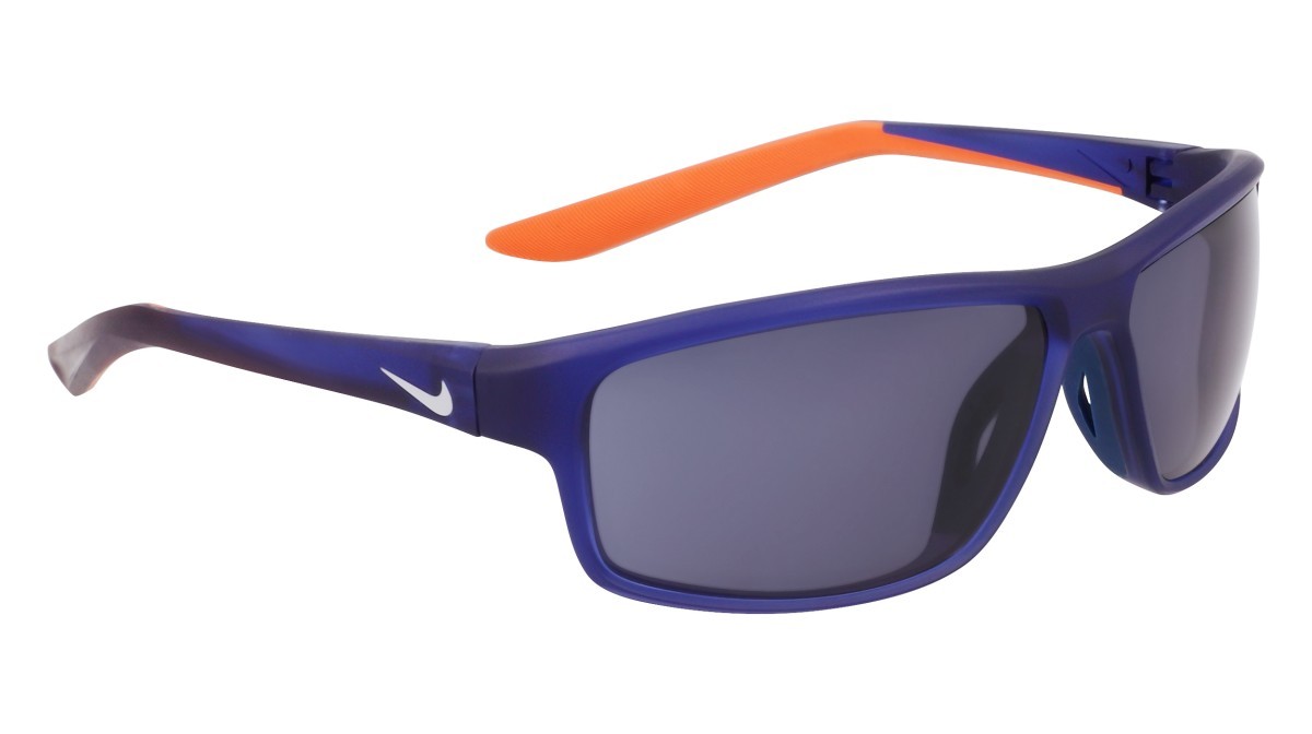 Occhiali da sole Nike NIKE RABID 22 DV2371 (492) colore matte blue void / blue forma rettangolare lenti solid blue