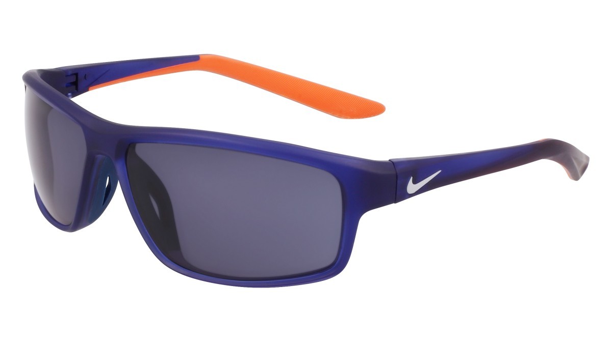 Occhiali da sole Nike NIKE RABID 22 DV2371 (492) colore matte blue void / blue forma rettangolare lenti solid blue