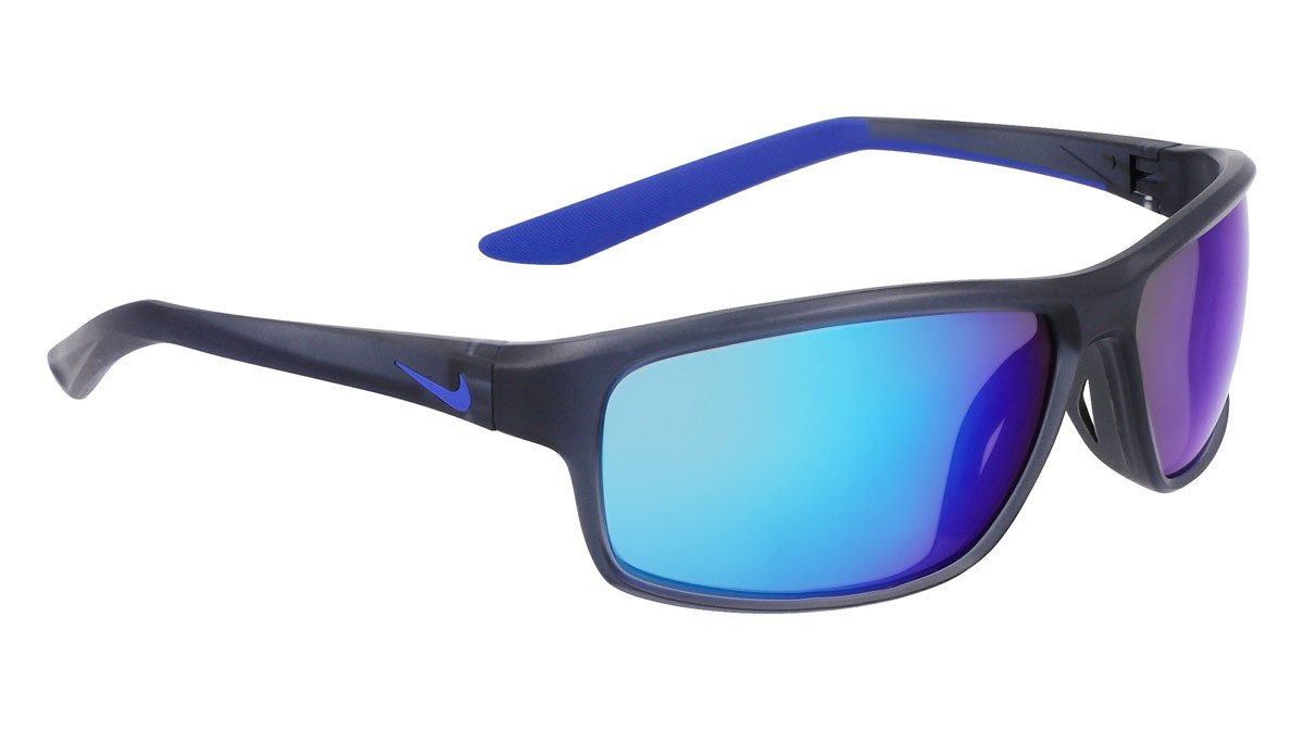 Sonnenbrillen Nike NIKE RABID 22 M DV2153 (021) farbe matte dark grey/blue mirror form rechteckig gläser blue mirror