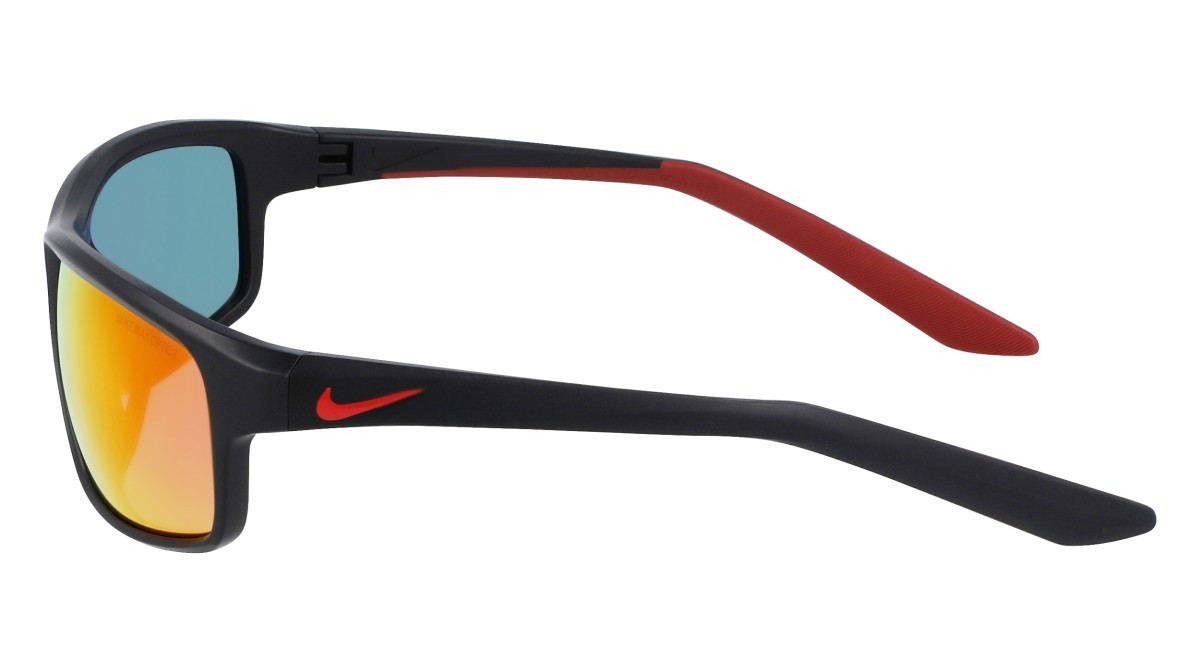 Sonnenbrillen Nike NIKE RABID 22 M N IU8094X (010) farbe matte black/red mirror form rechteckig gläser grey w/ red mirror