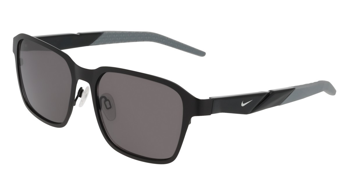 Sonnenbrillen Nike NIKE RADEON VALOR IM9734X (011) farbe matte black / grey form quadratisch gläser solid grey (max+)