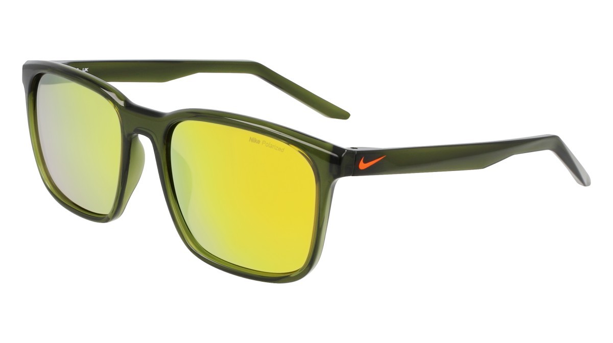 Sonnenbrillen Nike NIKE RAVE P N IU4883X (222) farbe medium olive /polar orange mir form quadratisch gläser brown w/ orange mirror