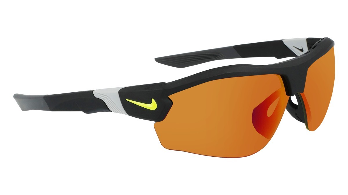 Occhiali da sole Nike NIKE SHOW X3 E DJ2032 (013) colore matte black/volt/field tint forma rettangolare lenti matte black/volt/field tint