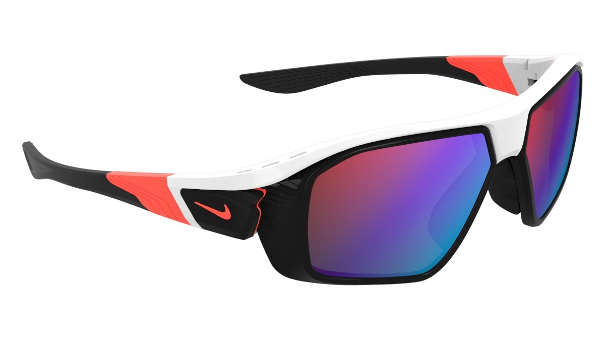 Sonnenbrillen Nike NIKE SHOW X3 FF IM9736X (100) farbe white / field / ll orange form rechteckig gläser field tint (max pro)