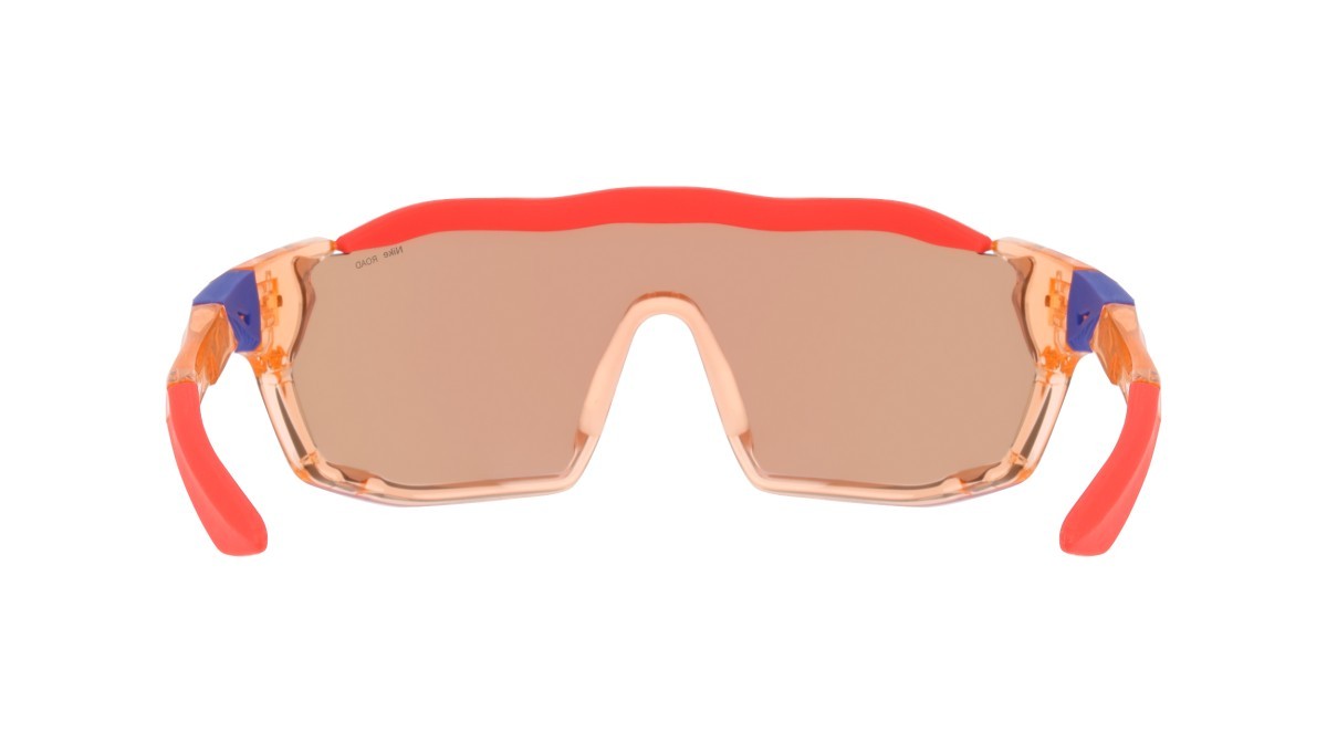 Sunglasses Nike NIKE SHOW X RUSH E DZ7369 (814) color crimson tint / road blue mir shape mask lenses road tint w/ blue mirror