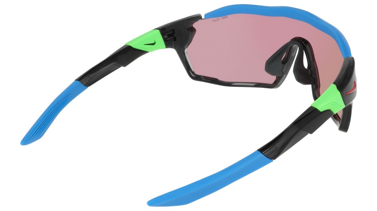 Sunglasses Nike NIKE SHOW X RUSH E N IU4697X (060) color anthracite / road green mirror shape mask lenses road tint w/ green mirror