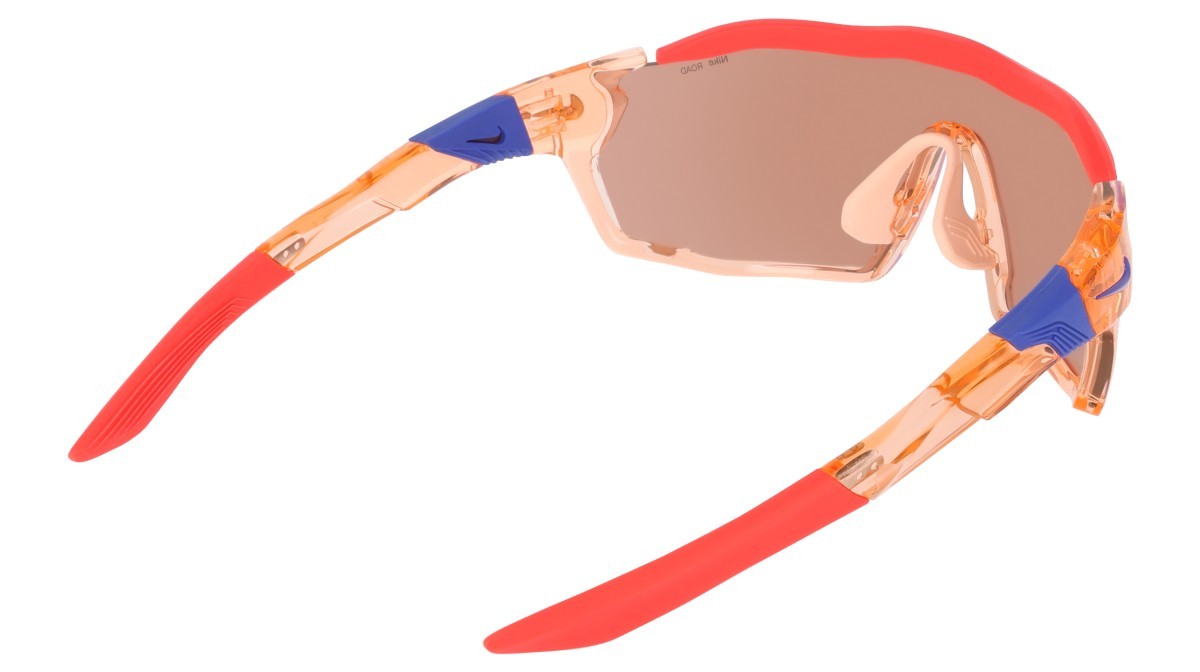 Sunglasses Nike NIKE SHOW X RUSH E N IU4697X (814) color crimson tint / road blue mir shape mask lenses road tint w/ blue mirror