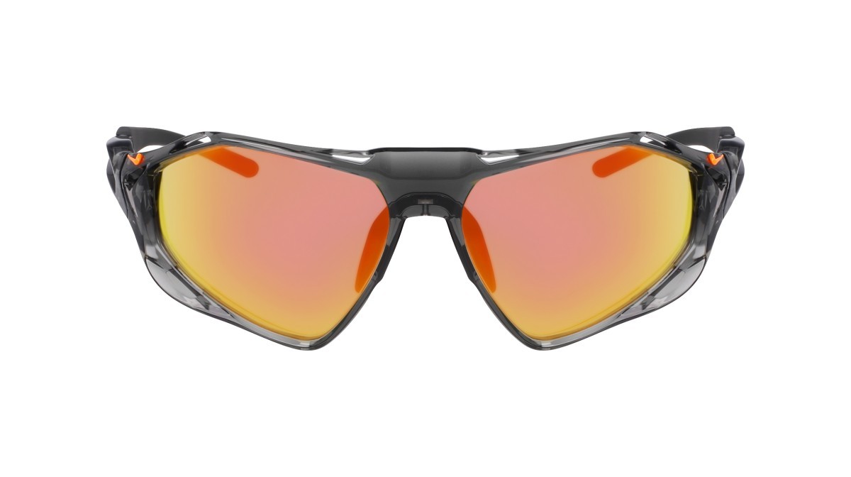 Occhiali da sole Nike NIKE ZEUS RISE E IF1113X (084) colore smoke grey/road orange mirror forma rettangolare lenti road tint w/ clt orange mirror (max+)