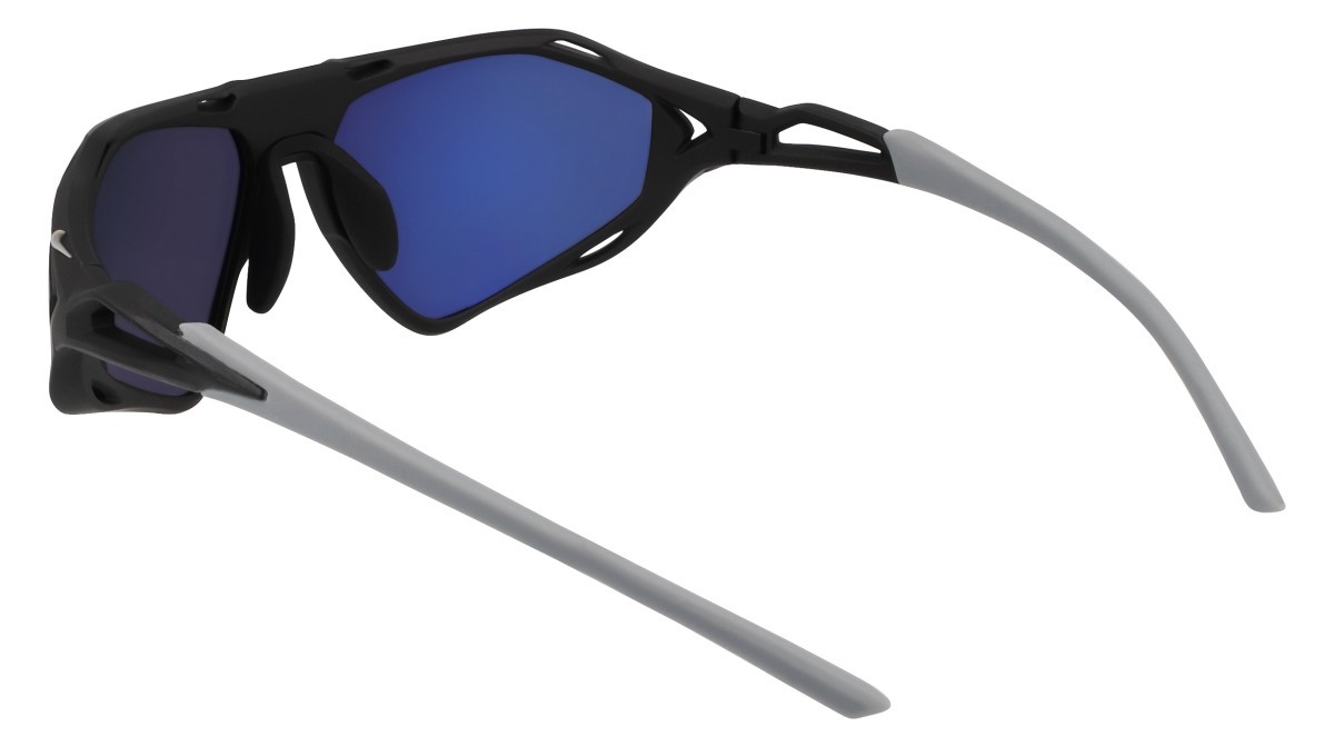 Sunglasses Nike NIKE ZEUS RISE IF1120X (010) color matte black / grey shape rectangular lenses dark grey (max+)
