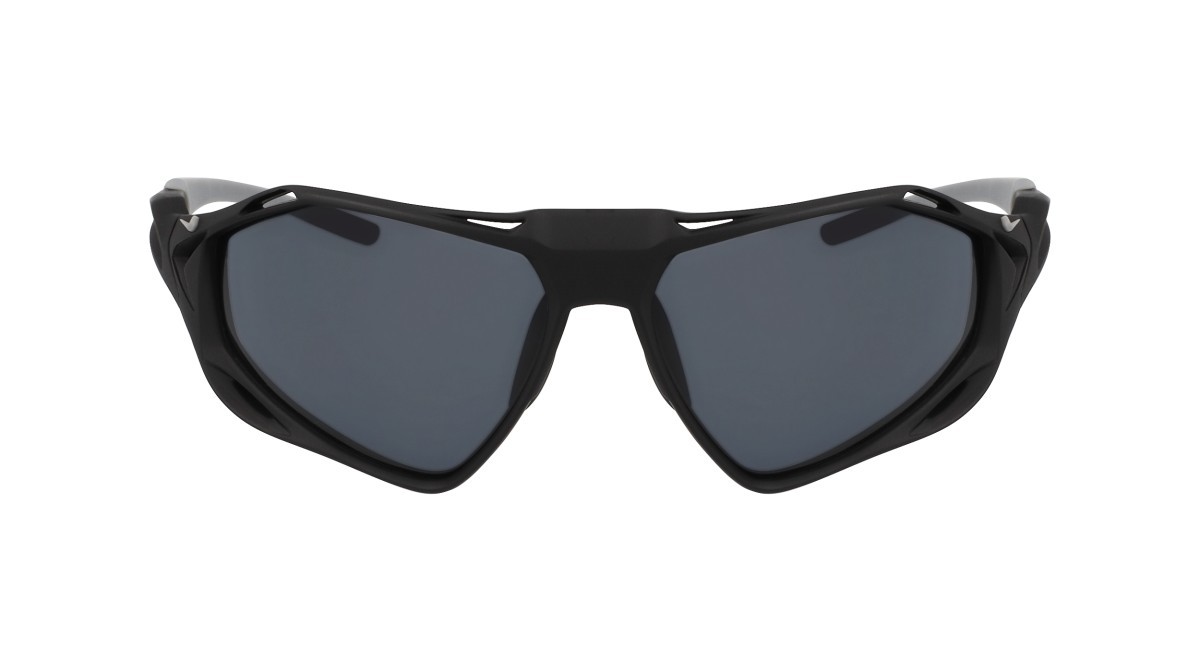 Sunglasses Nike NIKE ZEUS RISE IF1120X (010) color matte black / grey shape rectangular lenses dark grey (max+)