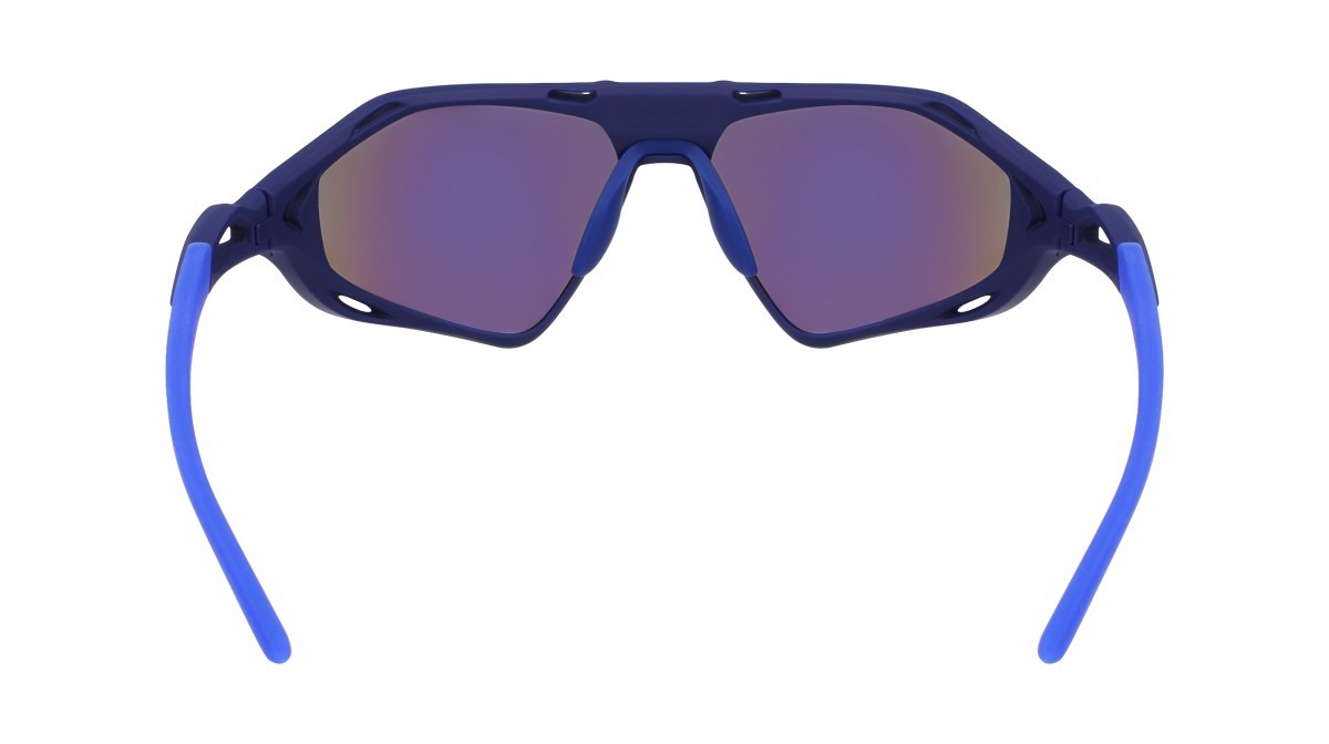 Sonnenbrillen Nike NIKE ZEUS RISE IF1120X (492) farbe matte void blue / blue mirror form rechteckig gläser grey w/ blue mirror (max+)
