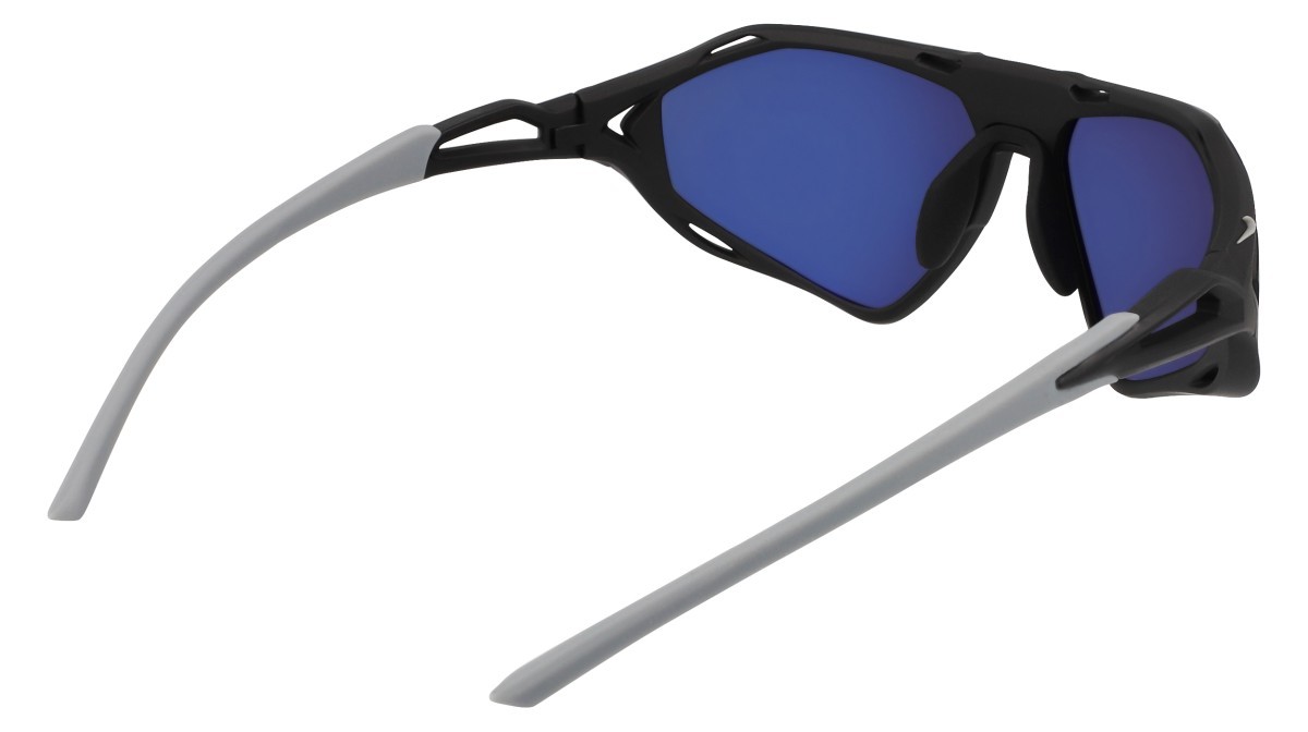 Sunglasses Nike NIKE ZEUS RISE N IU4708X (010) color matte black / grey shape rectangular lenses dark grey (max+)