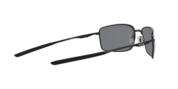 Sonnenbrillen Oakley Square wire OO 4075 (407501) farbe polished black form rechteckig gläser black iridium