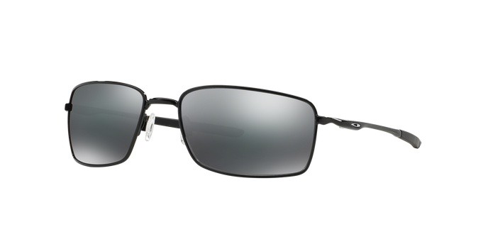 Sonnenbrillen Oakley Square wire OO 4075 (407501) farbe polished black form rechteckig gläser black iridium