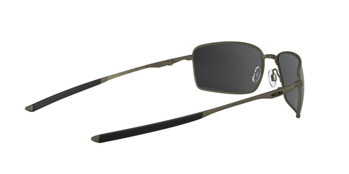 Sonnenbrillen Oakley Square wire OO 4075 (407504) farbe carbon form rechteckig gläser grey polarized