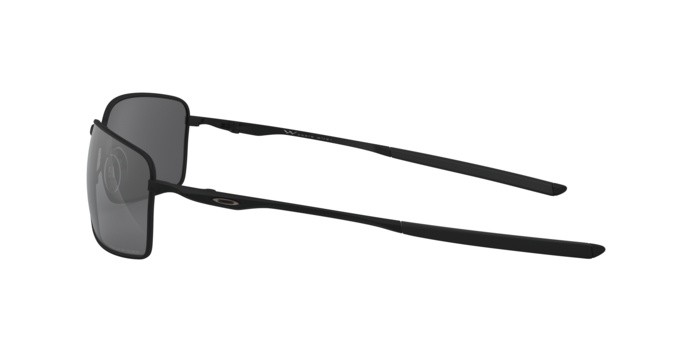Sonnenbrillen Oakley Square wire OO 4075 (407505) farbe matte black form rechteckig gläser black iridium polarized