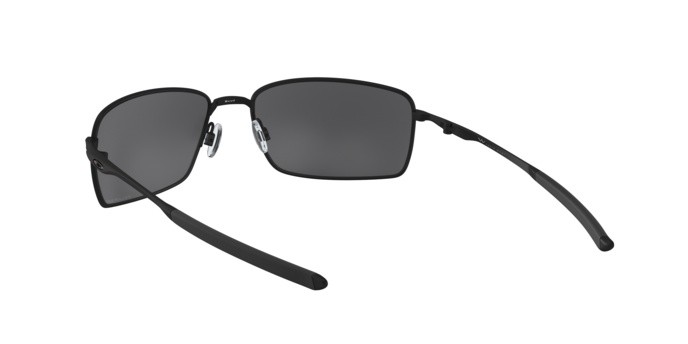 Sonnenbrillen Oakley Square wire OO 4075 (407505) farbe matte black form rechteckig gläser black iridium polarized