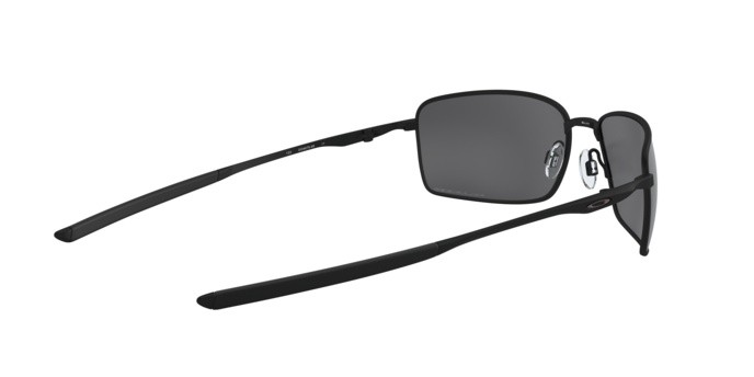 Sonnenbrillen Oakley Square wire OO 4075 (407505) farbe matte black form rechteckig gläser black iridium polarized