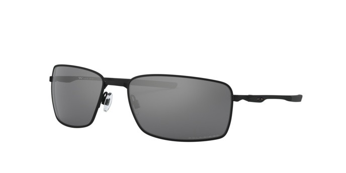 Sonnenbrillen Oakley Square wire OO 4075 (407505) farbe matte black form rechteckig gläser black iridium polarized