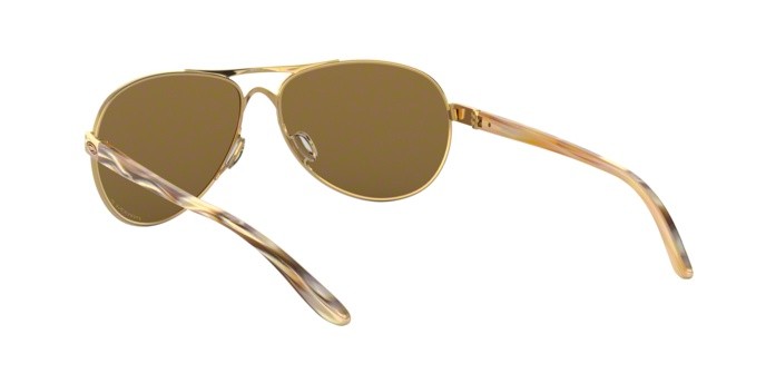 Sonnenbrillen Oakley Feedback OO 4079 (407937) farbe polished gold form aviator gläser prizm rose gold polarized
