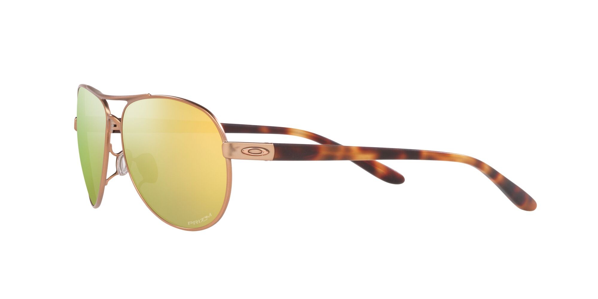 Occhiali da sole Oakley Feedback OO 4079 (407944) colore rose gold satinato forma ovale lenti prizm rose gold