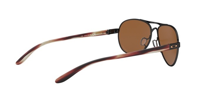 Sonnenbrillen Oakley Tie breaker OO 4108 (410818) farbe polished black form aviator gläser prizm tungsten