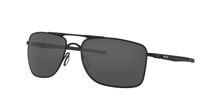 Sonnenbrillen Oakley Gauge 8 OO 4124 (412401) farbe matte black form rechteckig gläser grey