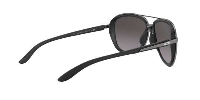 Sonnenbrillen Oakley Split time OO 4129 (412917) farbe velvet black form aviator gläser prizm grey gradient